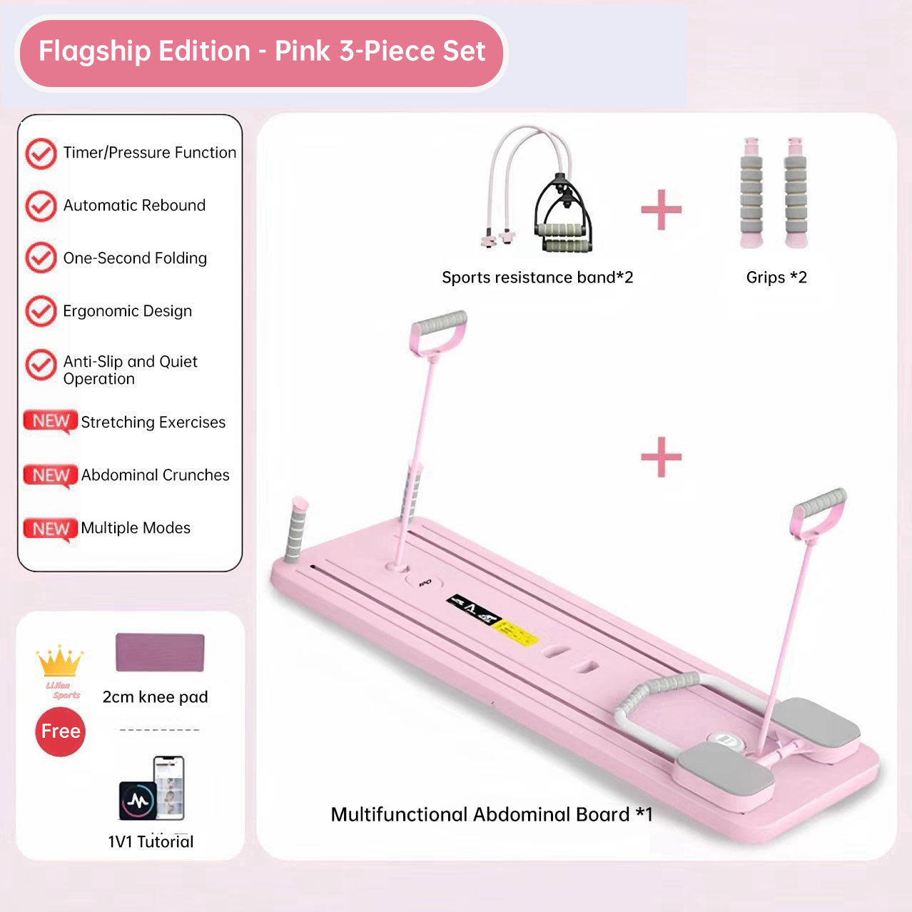 The Zenith Flow | 3-Piece Core & Pilates Station